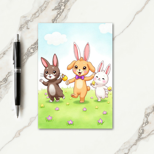 Joyful Spring Animal Friends Card