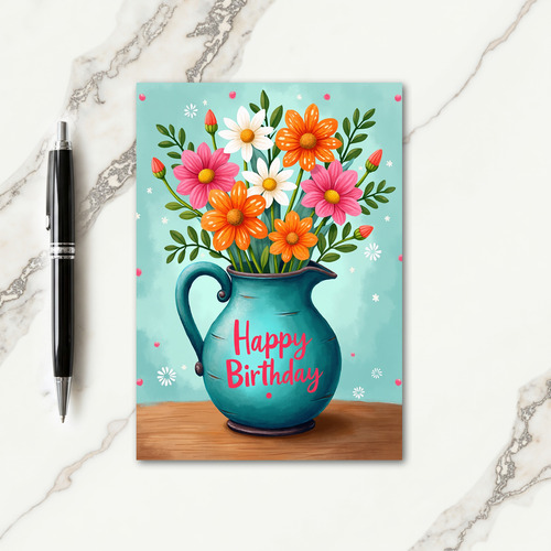 Joyful Spring Birthday Card