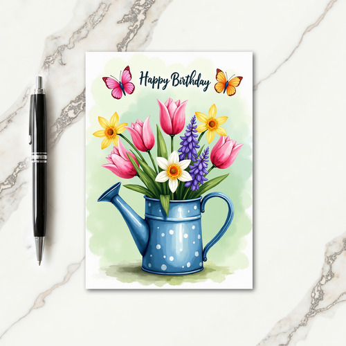 Joyful Spring Bloom Birthday Card