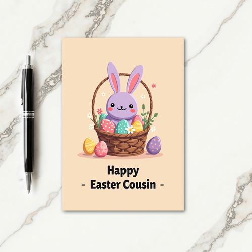 Joyful Spring Critter Egg Basket Card