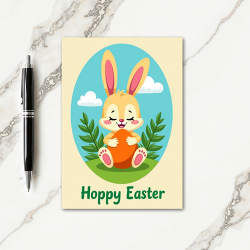 Joyful Springtime Bunny Card