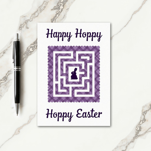 Joyful Springtime Maze Card