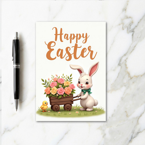 Joyful Springtime Rabbit Card
