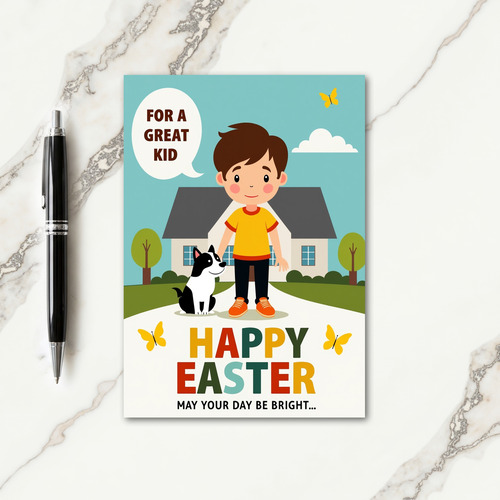 Joyful Springtime Scene Card