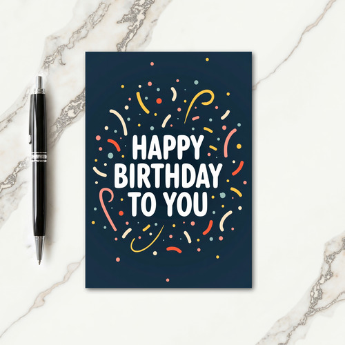 Joyful Sprinkle Birthday Card