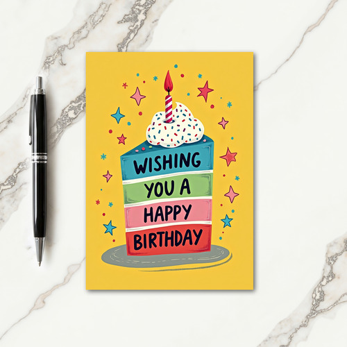 Joyful Stacked Cake Card
