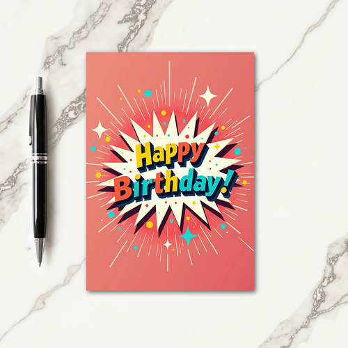 Joyful Star Birthday Card