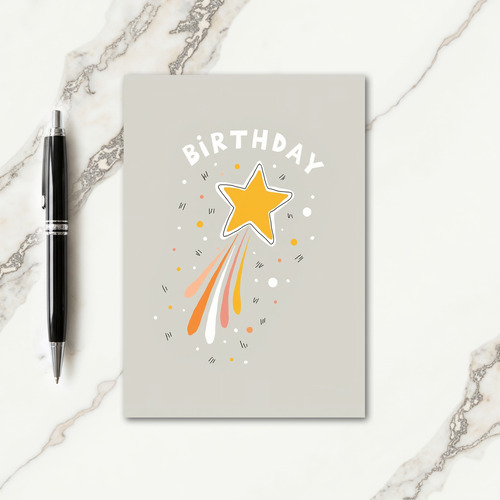 Joyful Star Burst Birthday Card