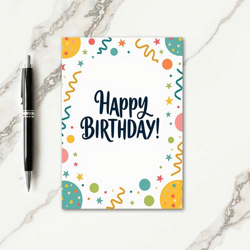 Joyful Stars Birthday Card