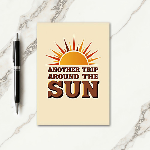 Joyful Sun Orb Birthday Card