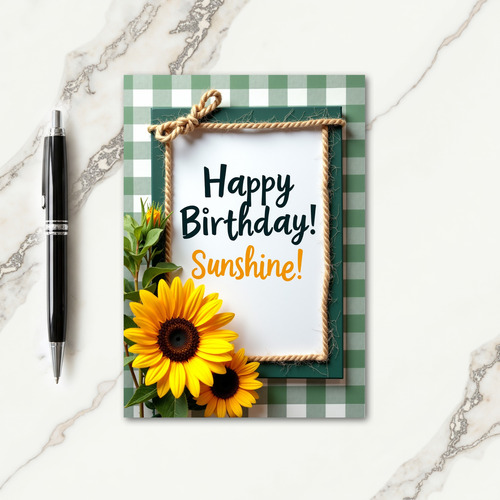 Joyful Sunshine Rope Card