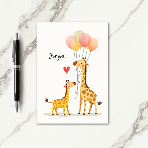 Joyful Tall Animals Card