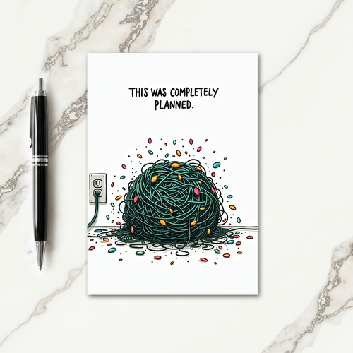 Joyful Tangled Lights Card