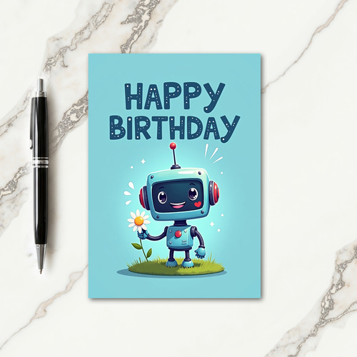 Joyful Teal Figure Card