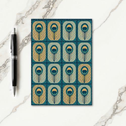 Joyful Teal Pattern Birthday Card