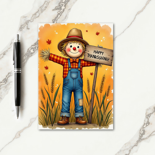 Joyful Thanksgiving Figure Card