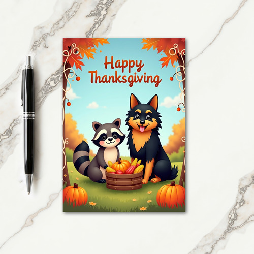 Joyful Thanksgiving Harvest Card