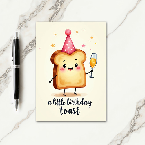 Joyful Toasted Birthday Card