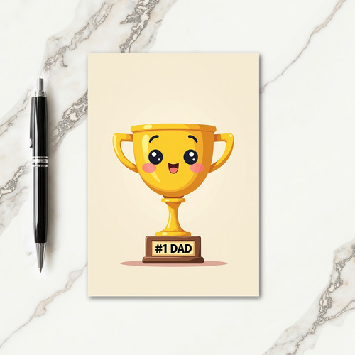 Joyful Trophy Fathers Day Card