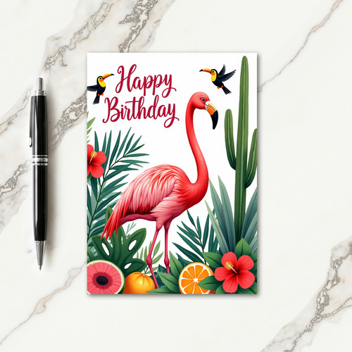 Joyful Tropical Bird Card