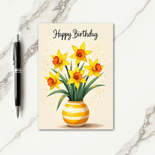 Joyful Trumpet Flower Card