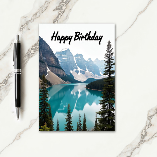 Joyful Turquoise Birthday Card