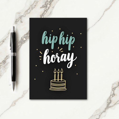 Joyful Typographic Birthday Card