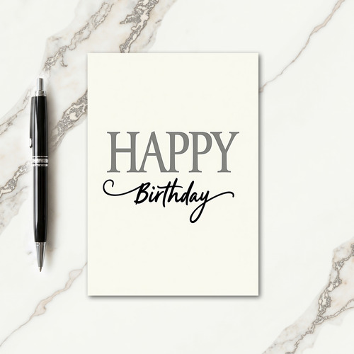 Joyful Typographic Card