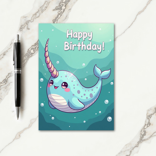 Joyful Underwater Creature Card