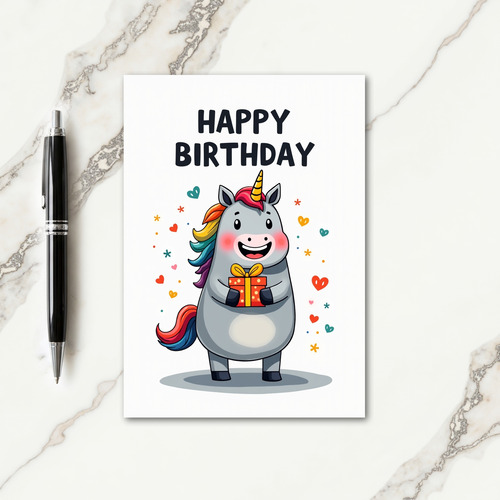 Joyful Unicorn Gift Card