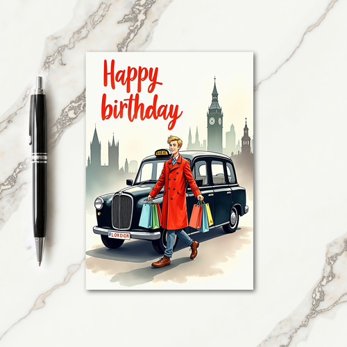 Joyful Urban Gentleman Card
