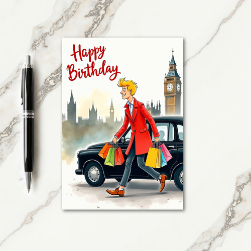 Joyful Urban Shopping Card