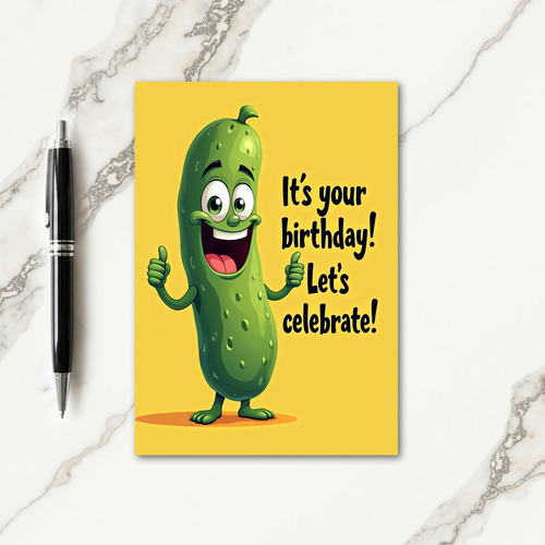 Joyful Veggie Birthday Card