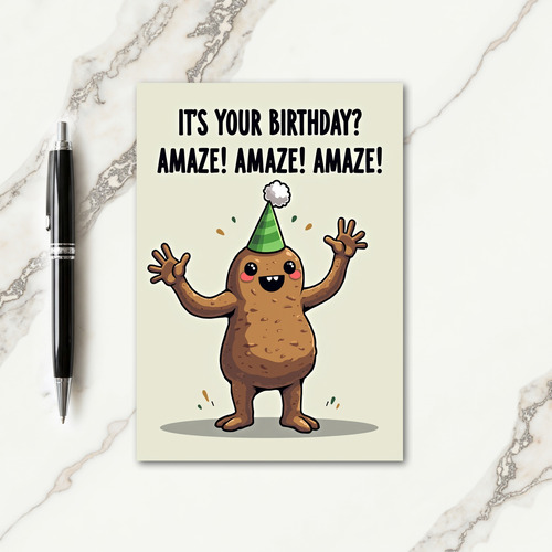 Joyful Veggie Character Card