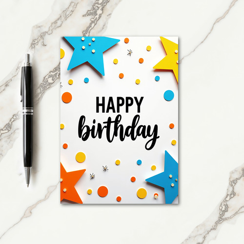 Joyful Vibrant Forms Card