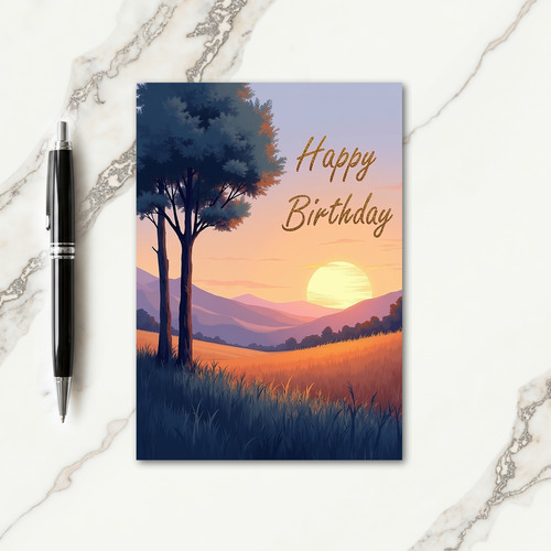 Joyful Vista Birthday Card