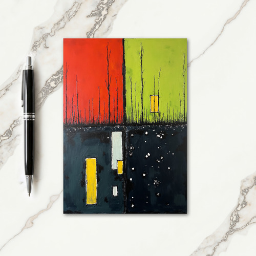 Joyful Vivid Tree Card