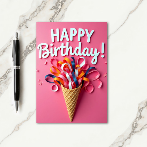 Joyful Waffle Birthday Card