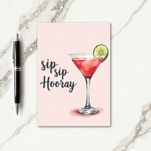 Joyful Watercolor Glass Card