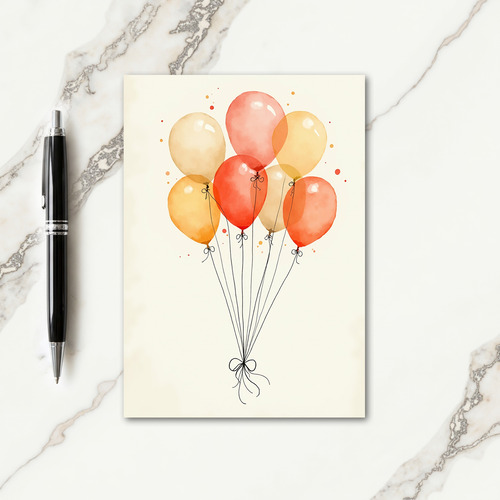 Joyful Watercolor Glow Card