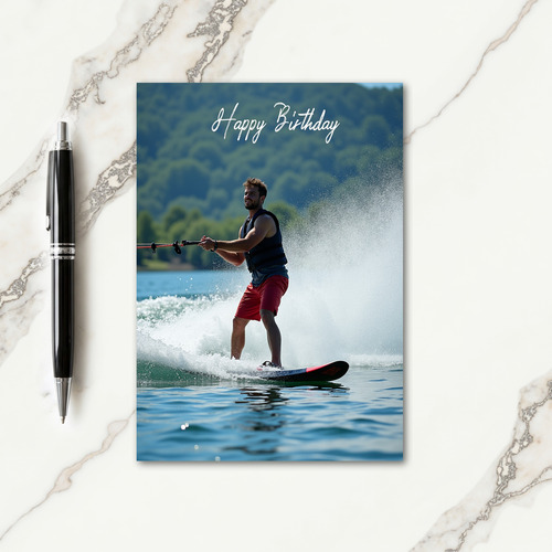Joyful Watersports Birthday Card