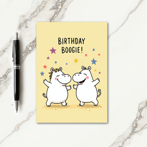 Joyful Whimsical Animals Birthday Card