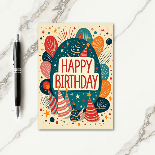 Joyful Whimsical Birthday Card