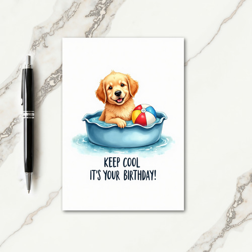 Joyful Whimsical Dog Card
