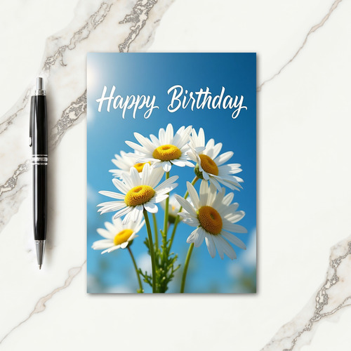 Joyful White Blossom Card