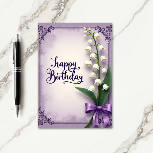Joyful White Flower Card