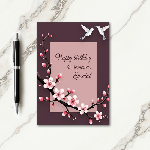 Joyful Winged Birthday Card