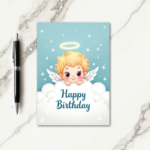 Joyful Winged Figure Card