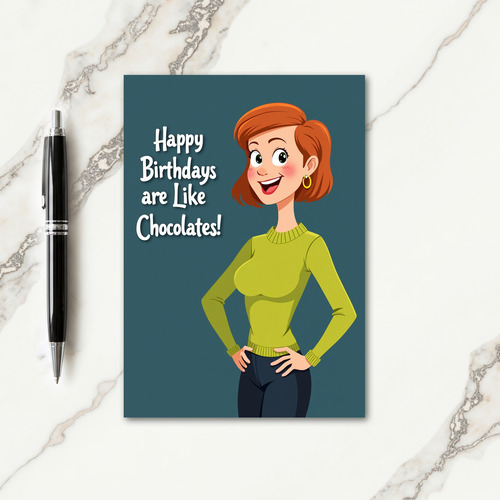 Joyful Woman Birthday Card