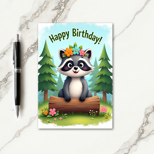 Joyful Woodland Creature Card